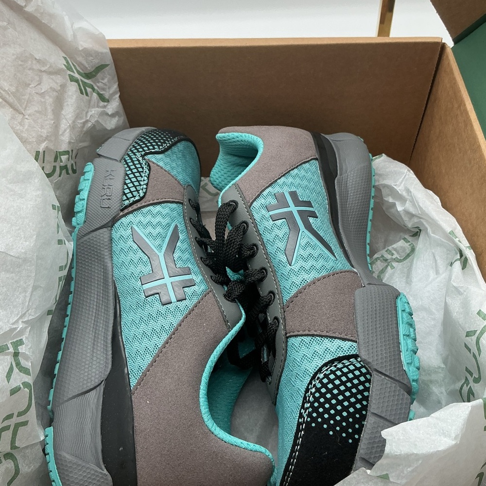 NWT KURU QUANTUM Gray and Teal Sneakers SIZE 8.5 Wide‎ - Picture 8 of 8
